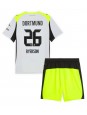 Borussia Dortmund Julian Ryerson #26 Vieraspaita Lasten 2025-26 Lyhythihainen (+ shortsit)